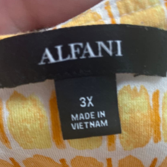 Lot of 2 Alfani Womens Plus Size 3X Rayon Spandex Blend Short Sleeve Tee Shirts - Picture 9 of 9